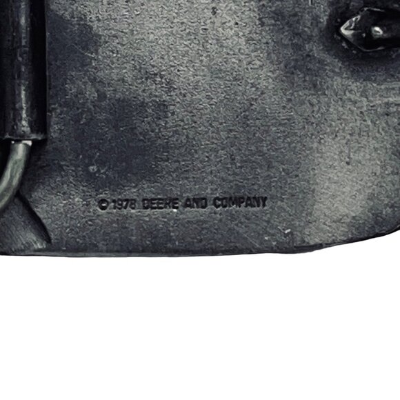 John Deere's New Titans Distressed Western Belt Buckle (5422) - Picture 4 of 4